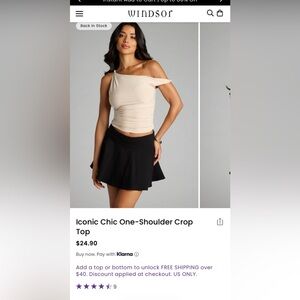 Windsor Off-Shoulder Beige Blouse